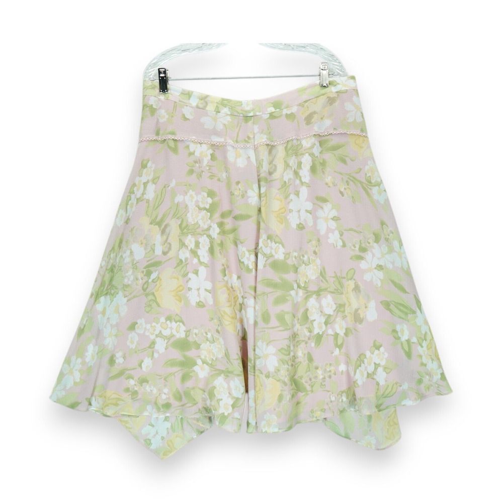 NWT Emma‎ James Women's Skirt Floral Print Size 14 Back Zip Closure